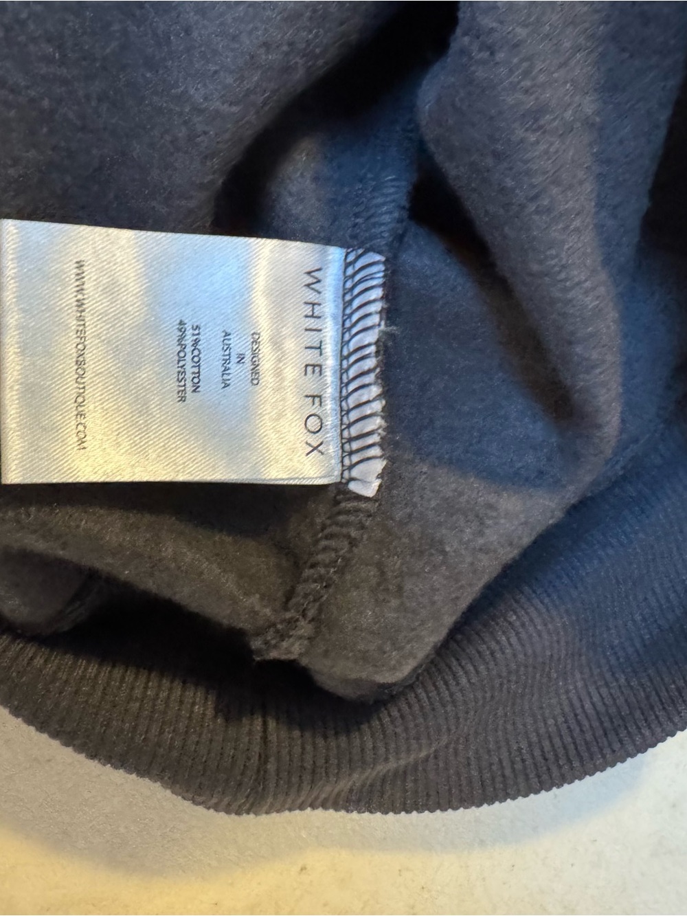 White Fox Boutique 11th Street New York or Nowhere Oversized Hoodie M/L - Picture 5 of 8